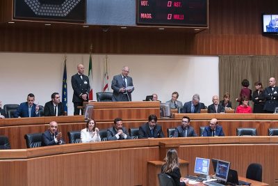 La seduta odierna del Consiglio Regionale, Giorgio Oppi