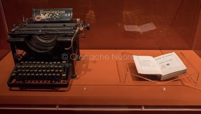 Lo spazio dedicato alla Deledda alla mostra di Palazzo Pitti a Firenze (foto S.Novellu)