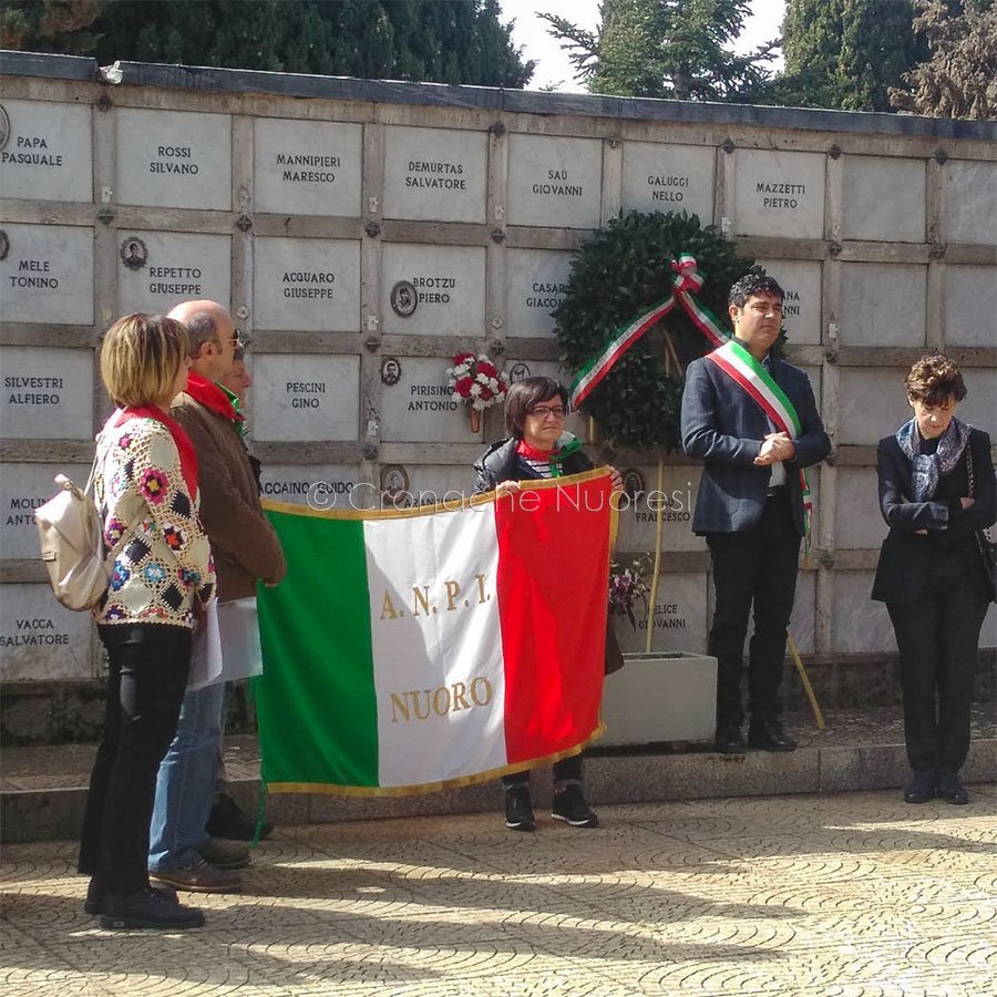 Nuoro celebra il 25 aprile i suoi caduti  e i suoi partigiani