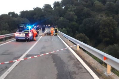 La scena dell'incidente