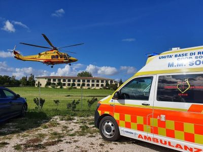 Elisoccorso 118 e MMSoccorso sul posto della tragedia