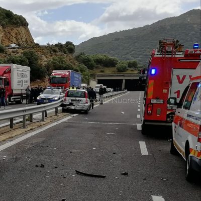 La scena dell'incidente sulla 131 DCN
