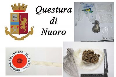 La droga sequestrata dalla Polizia a Nuoro