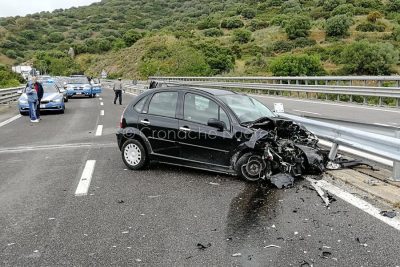 L'auto killer dopo lo schianto