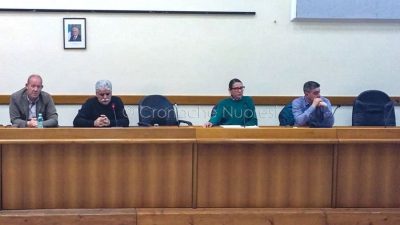 Orosei, incontro sugli attentai agli imprenditori del marmo (foto S.Meloni)