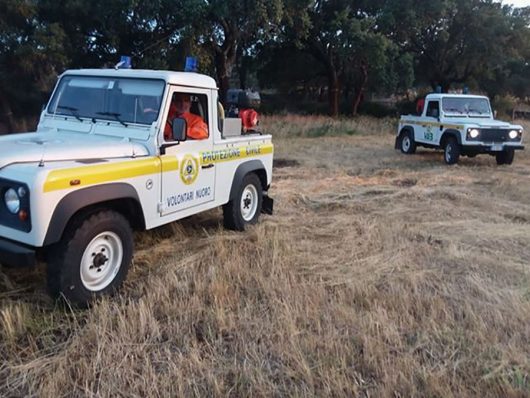Due mezzi del VAB di Nuoro