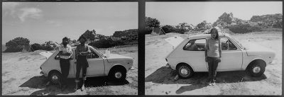 Guidi durante il viaggio di nozze in Sardegna