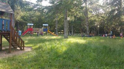 Il parco del monte Ortobene ricoperto di erbacce