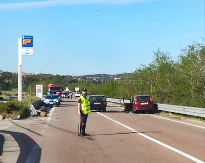 La scena dell'incidente sulla Statale 389