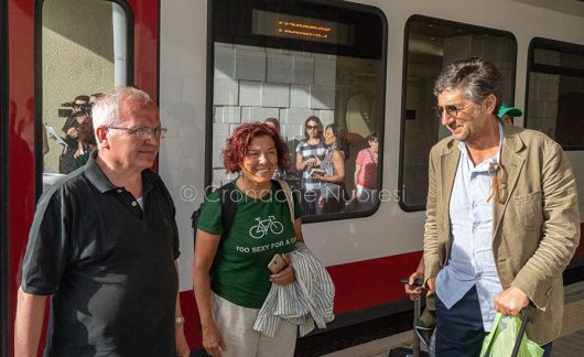 Nuoro. Arriva il treno della Maratona ferroviaria 2019 (foto S.Novellu)