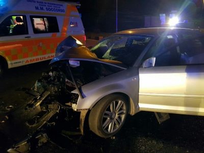 La Campagnola dei Carabinieri dopo l'incidente