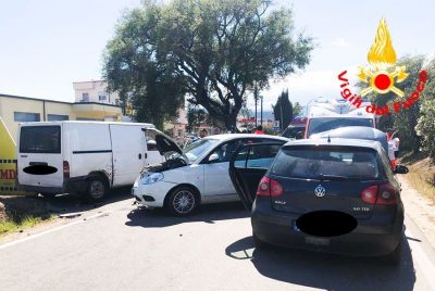 Le auto coinvolte nel sinistro