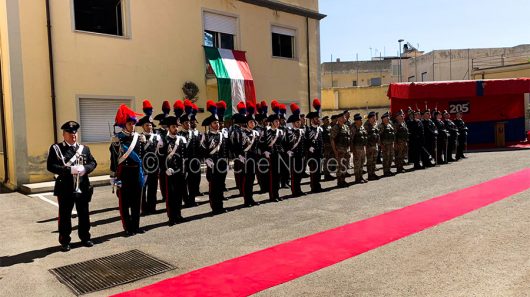 Un momento della celebrazione della festa dei Carabinieri