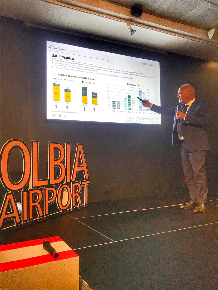 Olbia: aeroporto sempre più sostenibile, presentato il report