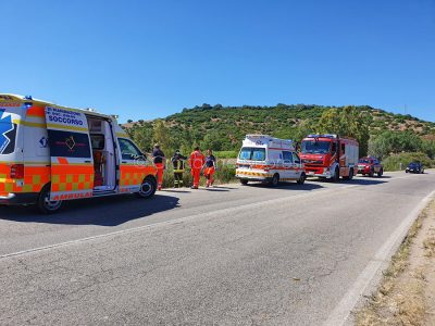 I soccorsi intervenuti dopo l'incidente