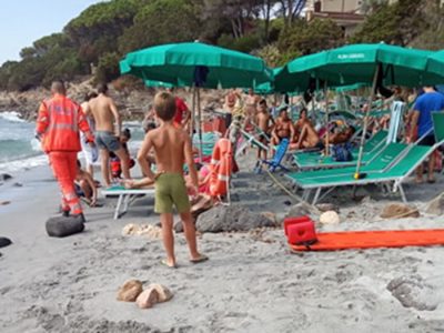 Il 118 sulla spiaggia de Sas linnas siccas