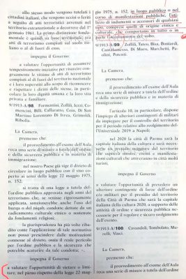 Il testo inserito nel Decreto Sicurezza Bis