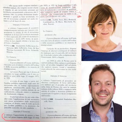 La proposta di legge, e gli on. Mura e Zoffili