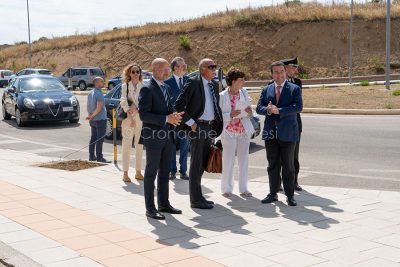 Nuoro, l'incontro con il sottosegretario Candiani dai Vigili del fuoco (foto s.Novellu)