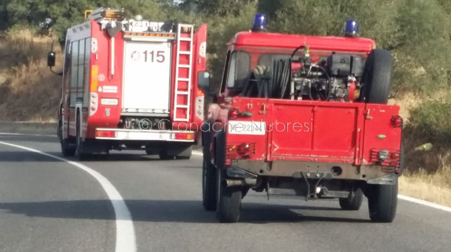 Inferno di fuoco a Tortolì. Vigili del Fuoco al lavoro tutta la notte: in fumo 800 ettari