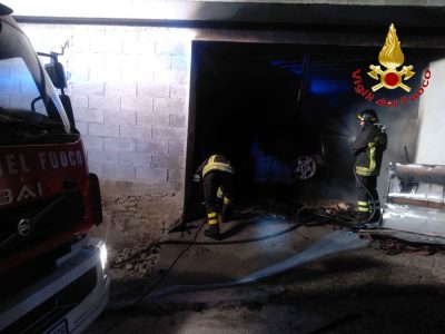 I Vigili del fuoco al lavoro a Burgos