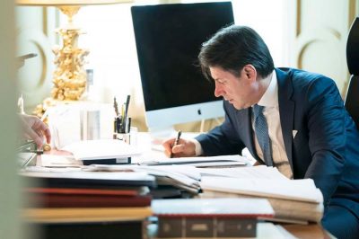 Il presidente del consiglio Giuseppe Conte