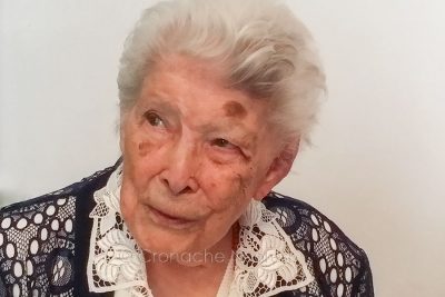 La centenaria Maria Teresa Mameli il giorno del suo compleanno