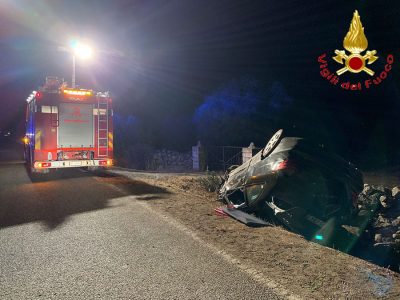L'auto dopo l'incidente