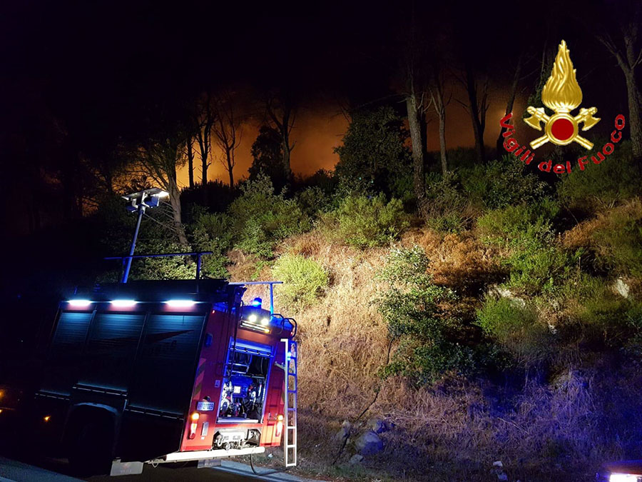 Nuoro. A fuoco la pineta di Ugolio: paura per persone e abitazioni – VIDEO