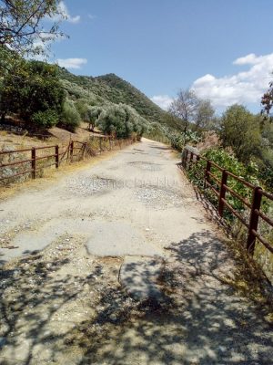 Uno scorcio della strada de Su Grumene