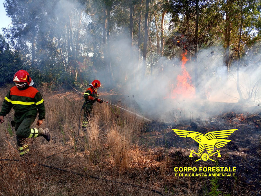 Spento il rogo nelle campagne di Sindia anche grazie all’intervento dell’elicottero