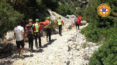 Un intervento del Soccorso Alpino e Speleologico della Sardegna