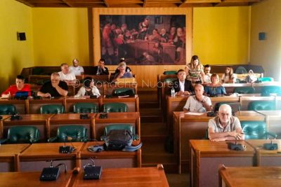 Un momento del Consiglio Comunale con i vertici di Abbanoa (foto Sonia Meloni)