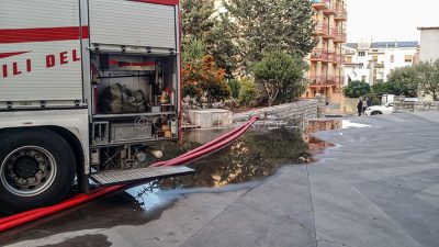 Allagamento alla chiesa del Sacro Cuore