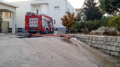 Allagamento alla chiesa del Sacro Cuore