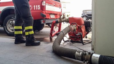 Allagamento alla chiesa del Sacro Cuore
