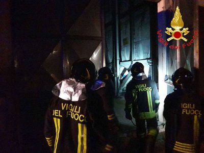 Bolotana. I Vigili del fuoco sul luogo dell'incendio