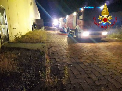 Bolotana. I Vigili del fuoco sul luogo dell'incendio