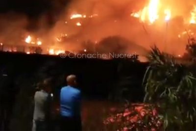 Bosa assediata dal fuoco