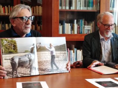 Un momento della conferenza stampa della presentazione 