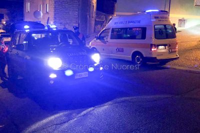 118 e Carabinieri sul luogo dell'incidente