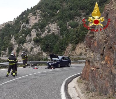 L'auto coinvolta nell'incidente