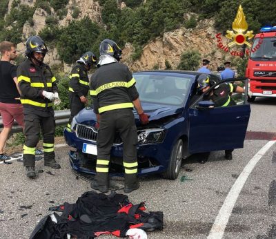 L'auto coinvolta nell'incidente