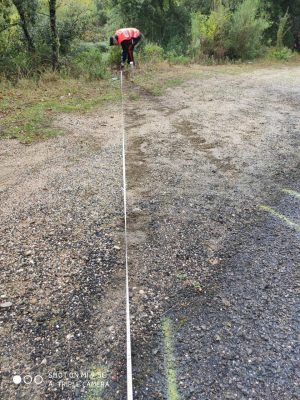 Il punto dove è successo l'incidente