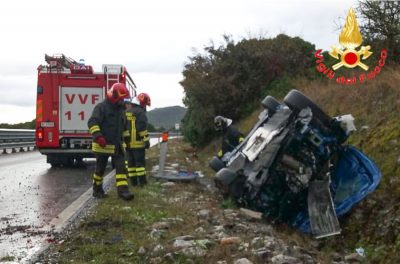 L'auto dopo l'incidente