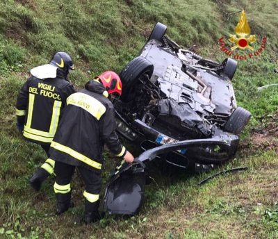 La scena dell'incidente