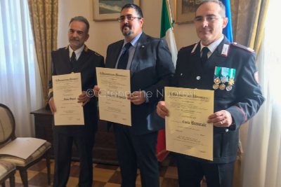 Le onorificenze consegnate questa mattina
