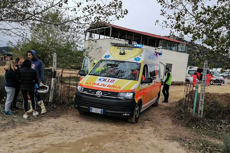 Incidente al crossodromo di Berchida: bimbo di 8 anni in codice rosso al San Francesco