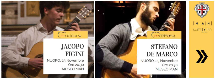 Apre sabato la Stagione Concertistica al Man con il duo Stefano de Marco e Jacopo Figini