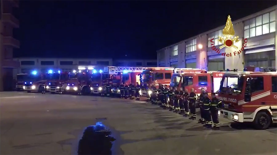 “Retribuzioni da fame” : i Vigili del Fuoco di Nuoro presenti alla manifestazione nazionale